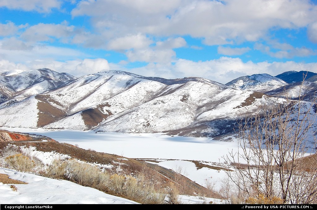 Picture by LoneStarMike: Salt Lake City Utah   mountains, snow