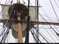 Photo by McMaggie | Jamestown  living history, museum, ships, rigging, sails, sailing, Jamestown, Jamestown Settlement, Historic Triangle, Colonial Parkway, Williamsburg, Virginia