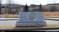 Not in a City : Border stone between USA and Canada.