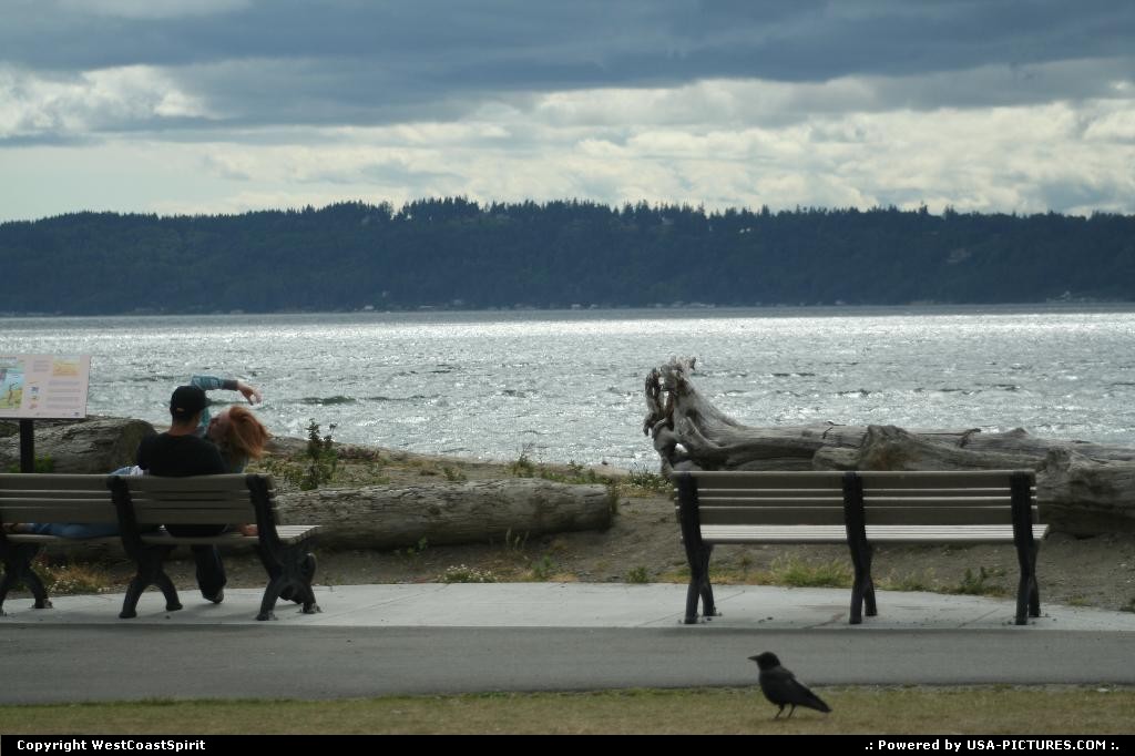 Picture by WestCoastSpirit: Mukilteo Washington   park, sea, ferry, pacific