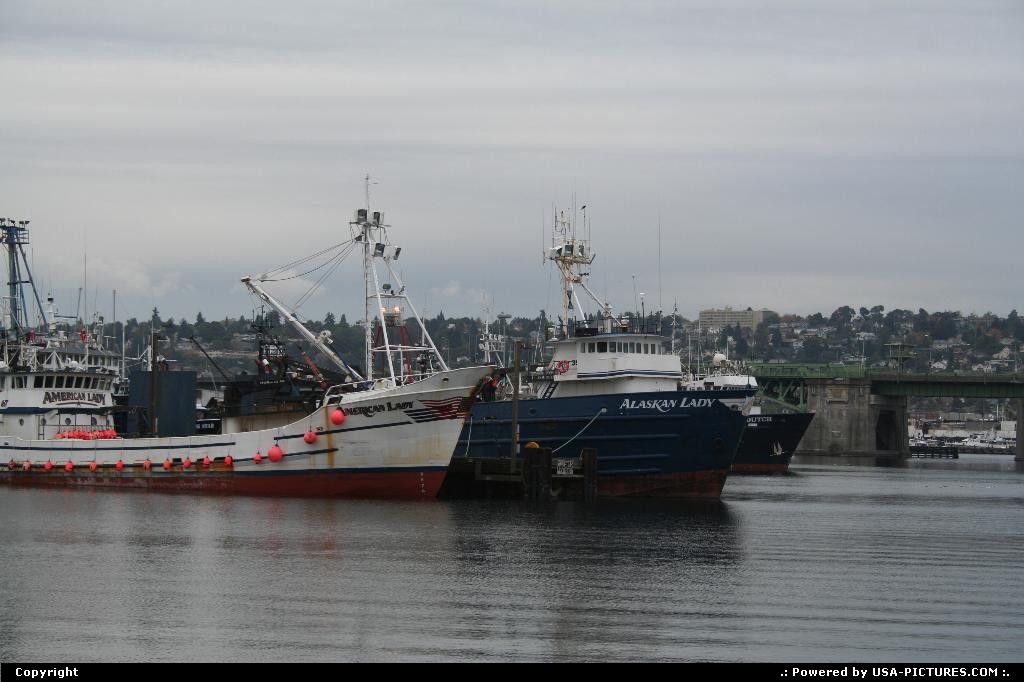 Picture by elki: Seattle Washington   boat, sea, fishermen