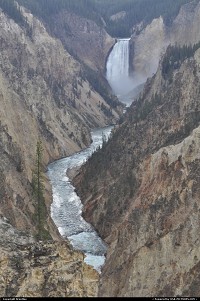 Photo by Brentlee |  Yellowstone waterfall