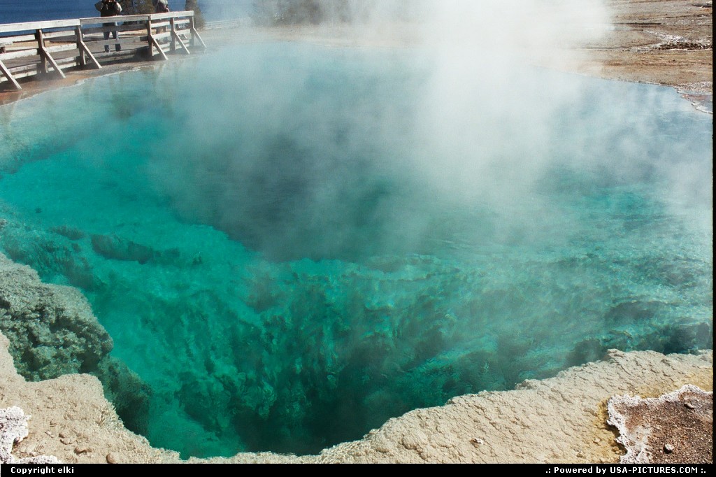 Picture by elki:  Wyoming Yellowstone  yellowstone pool