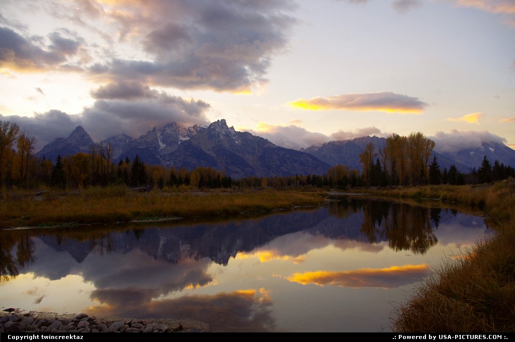 Picture by twincreektaz: Moose Wyoming   Tetons, River,, Wyoming.Sun, Reflections