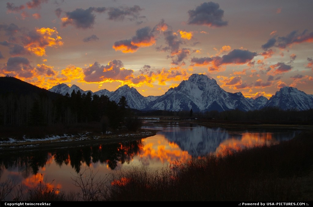 Picture by twincreektaz: Moran Wyoming   Sunset, Tetons, Mountains, Water, Wyoming,