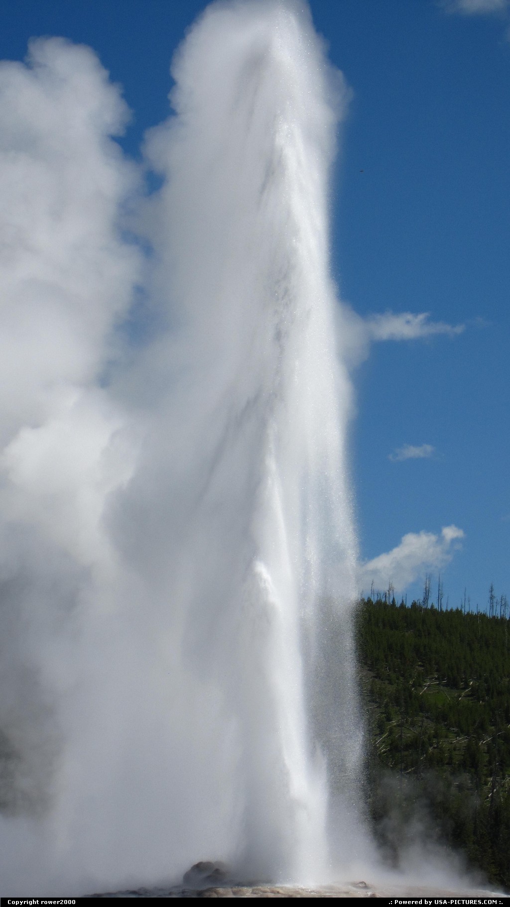 Picture by rower2000:  Wyoming Yellowstone Old Faithful  